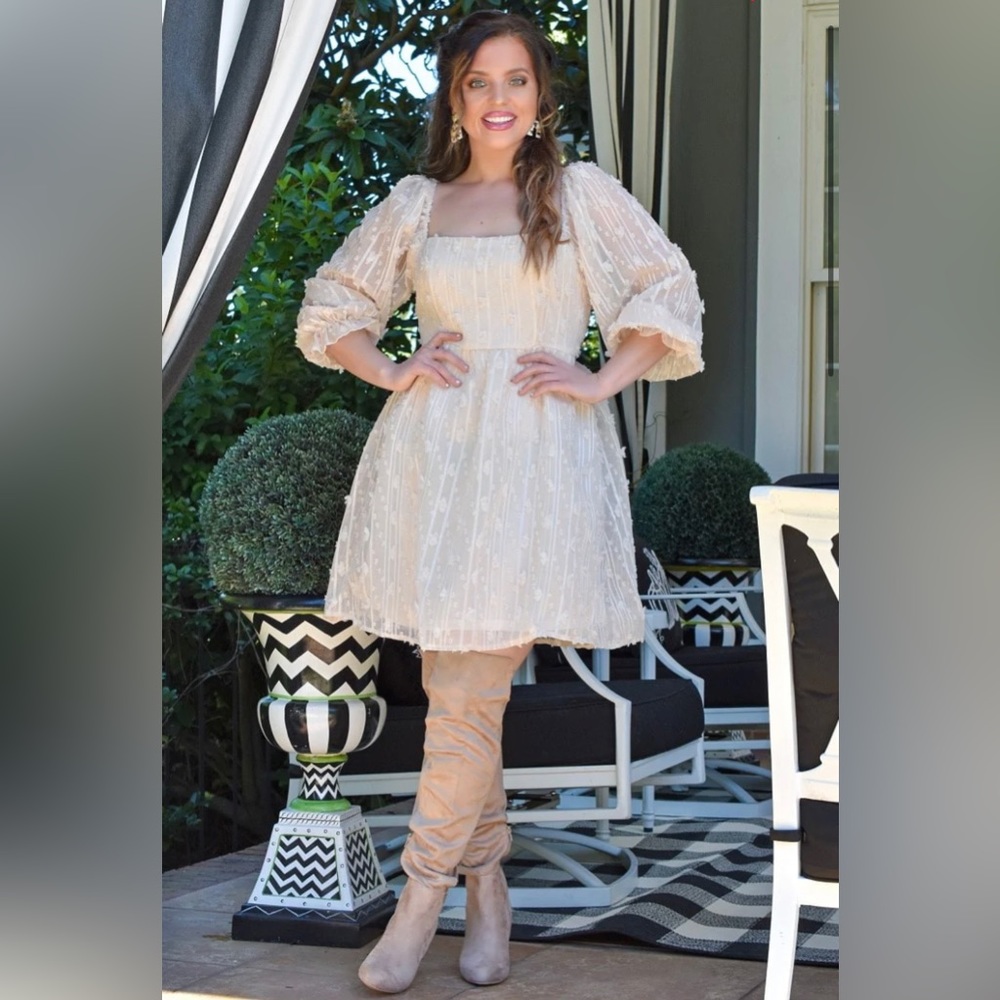 Perfectly Priscilla Cream Dress